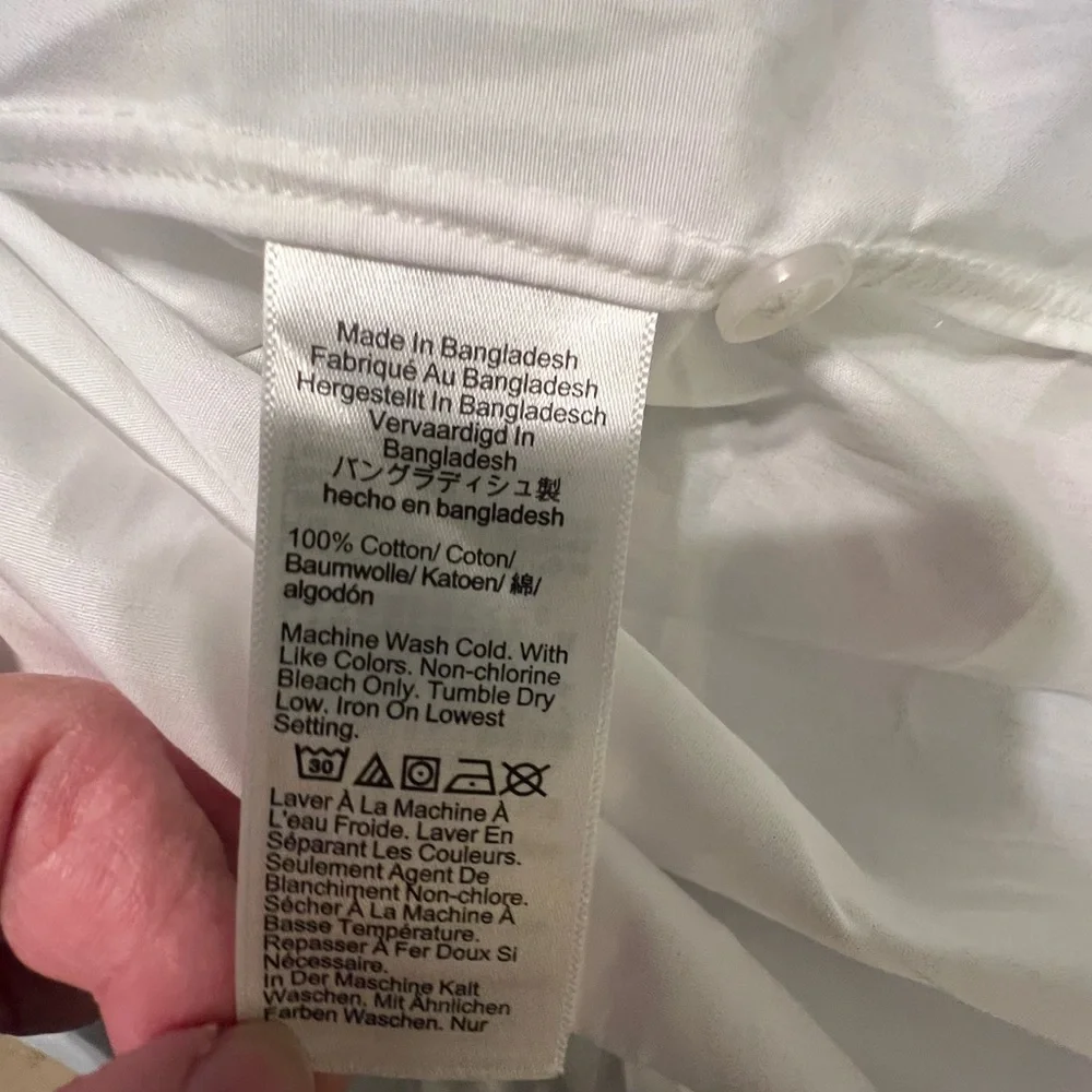 J. Crew White Tuxedo Shirt Ludlow Premium Slim Fine Cotton NWT 16.5/36 #2400